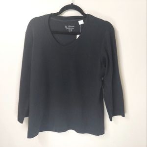 Chico's Hazel Top Black Size 12 (Chico’s 2)